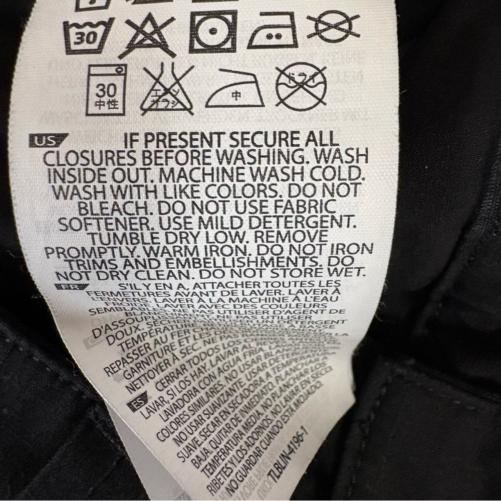 5.11 Tactical Pants Women 4 Black Cargo Straight Leg Workwear Pockets 31” Inseam - Picture 7 of 11